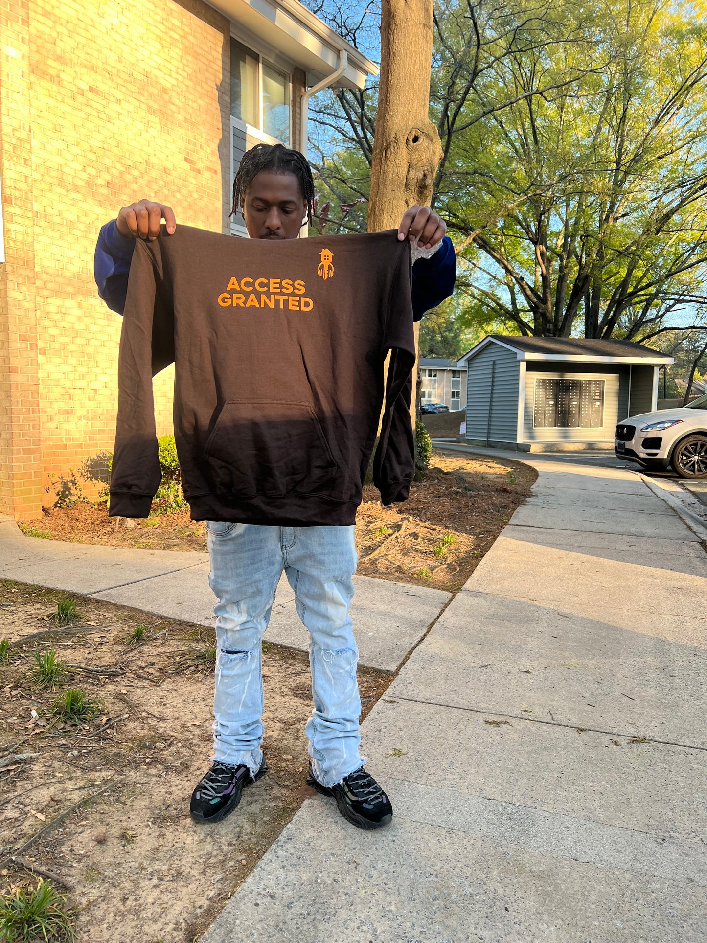 Access Granted Brown Hoodie