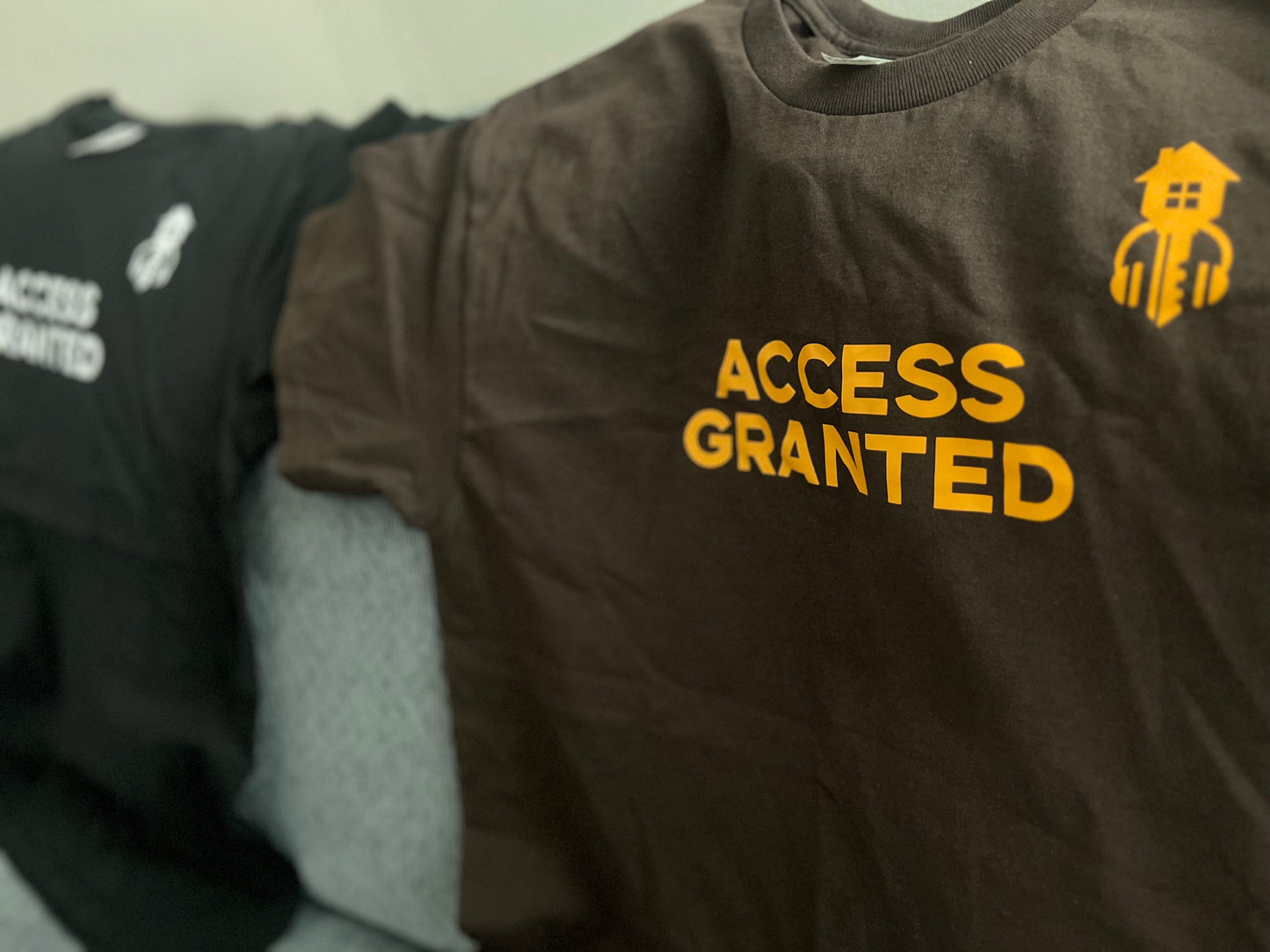 Access Granted Short Sleeve Brown Tee (Unisex)